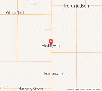 Map of Medaryville, Indiana