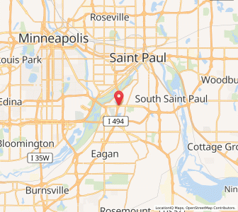 Map of Mendota Heights, Minnesota