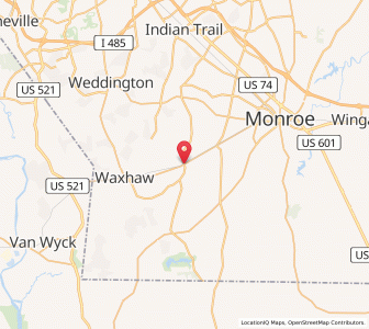 Map of Mineral Springs, North Carolina