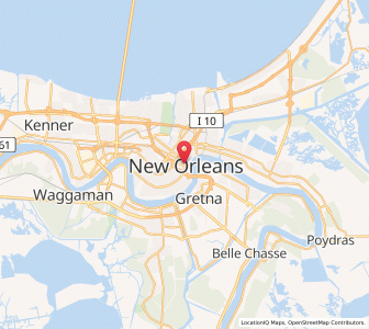 Map of La Nouvelle-Orléans, Louisiana