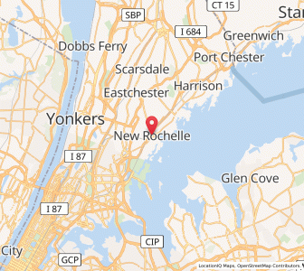 Map of Nouvelle-Rochelle, New York