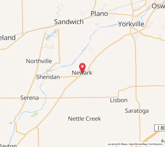 Map of Newark, Illinois
