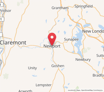 Map of Newport, New Hampshire