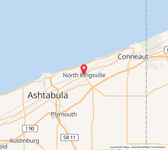 Map of North Kingsville, Ohio