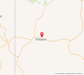 Map of Onaway, Idaho