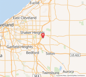 Map of Orange, Ohio