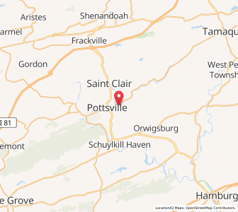 Map of Palo Alto, Pennsylvania