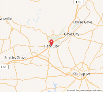 Map of Park City, Kentucky