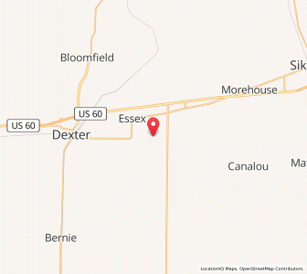 Map of Penermon, Missouri