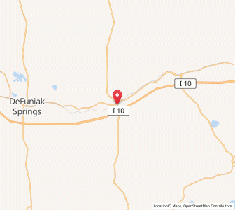Map of Ponce de Leon, Florida