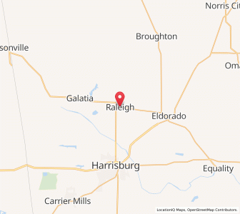 Map of Raleigh, Illinois
