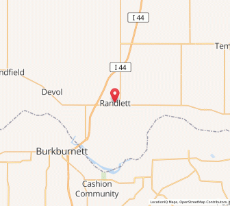 Map of Randlett, Oklahoma