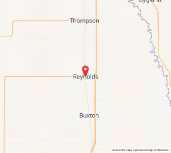Map of Reynolds, North Dakota