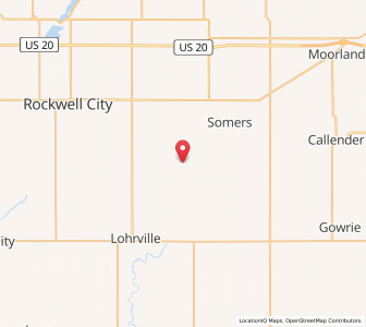 Map of Rinard, Iowa