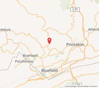 Map of Rock, West Virginia