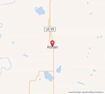 Map of Ronan, Montana