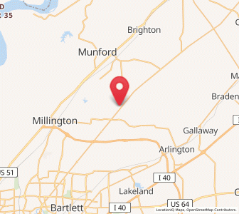 Map of Rosemark, Tennessee
