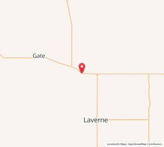 Map of Rosston, Oklahoma