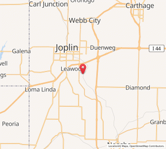 Map of Saginaw, Missouri