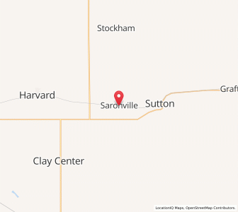 Map of Saronville, Nebraska