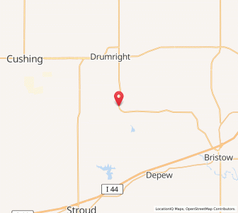 Map of Shamrock, Oklahoma