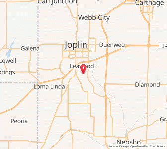 Map of Shoal Creek Estates, Missouri