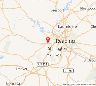 Map of Sinking Spring, Pennsylvania