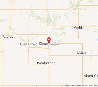 Map of Sioux Rapids, Iowa