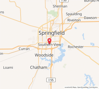 Map of Southern View, Illinois