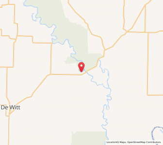 Map of St. Charles, Arkansas