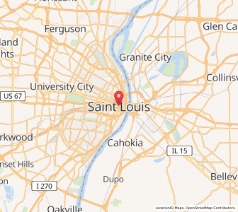 Map of Saint-Louis, Missouri