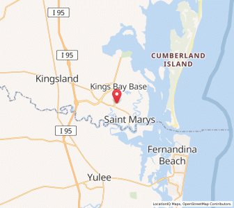 Map of Saint Marys, Georgia