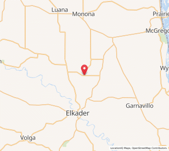 Map of St. Olaf, Iowa