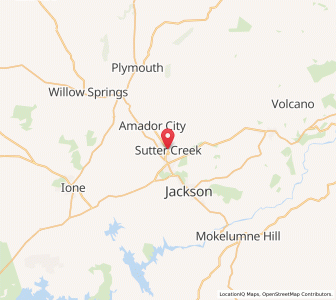 Map of Sutter Creek, California