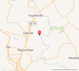Map of Thurmond, West Virginia