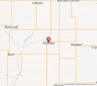 Map of Titonka, Iowa