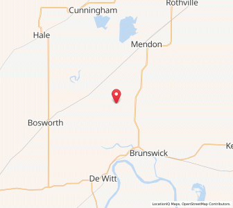 Map of Triplett, Missouri