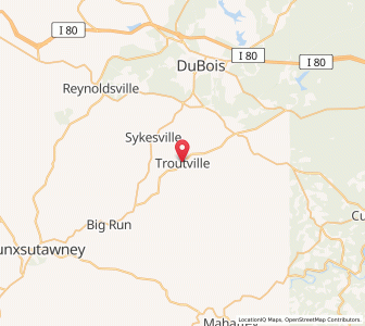 Map of Troutville, Pennsylvania