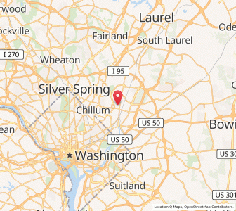 Map of University Park, Maryland