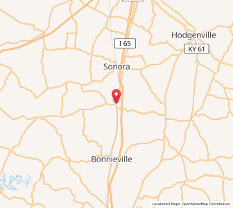 Map of Upton, Kentucky