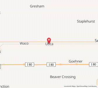 Map of Utica, Nebraska