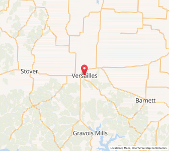 Map of Versailles, Missouri