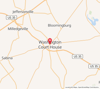 Map of Washington Court House, Ohio