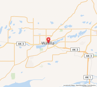 Map of Wasilla, Alaska