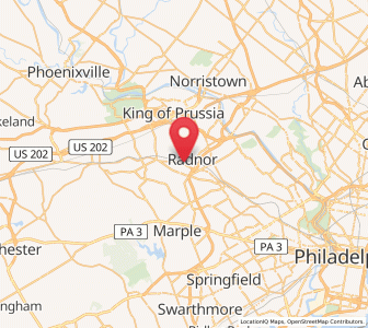 Map of Wayne, Pennsylvania