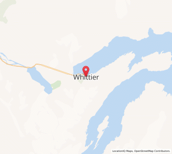 Map of Whittier, Alaska