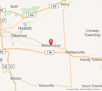 Map of Williamston, Michigan