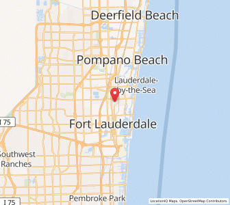 Map of Wilton Manors, Florida