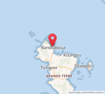 Map of Bandraboua, Mayotte