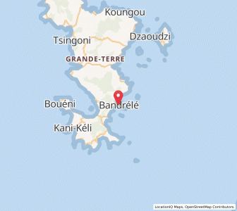 Carte : Bandrele, Mayotte